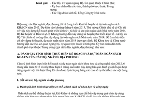 Công văn 159/BKHCN-KHTC hướng dẫn xây dựng kế hoạch dự toán ngân sách khoa học