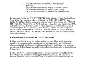 Official dispatch 481/BHXH-CSXH guiding the implementation social insurance programs