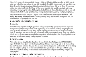 Chỉ thị 01/CT-VKSTC 2013 công tác của ngành Kiểm sát nhân dân