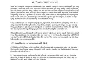 Chỉ thị 01/2013/CT-UBND công tác Thú y năm 2013 Nghệ An