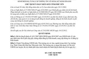 Quyết định 32/QĐ-UBND năm 2013 bãi bỏ Quyết định 1431/2007/QĐ-UBND mức thu phí