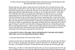 Nghị quyết 02/NQ-CP 2013 giải pháp tháo gỡ khó khăn sản xuất kinh doanh hỗ trợ thị trường nợ xấu