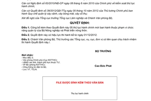 Quyết định 36/QĐ-BNN-TCLN năm 2013 công bố thủ tục hành chính thuộc phạm vi