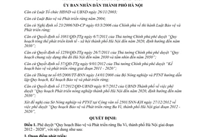 Quyết định 128/QĐ-UBND năm 2013 phê duyệt Quy hoạch Bảo vệ và Phát triển rừng