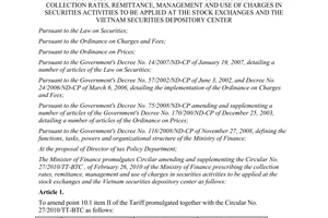 Circular No. 02/2013/TT-BTC amending and supplementing the Circular No. 27/2010