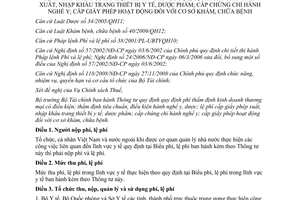 Thông tư 03/2013/TT-BTC phí thẩm định kinh doanh thương mại có điều kiện