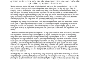 Chỉ thị 01/2013/CT-UBND vông tác tuyển chọn gọi công dân nhập ngũ phục vụ