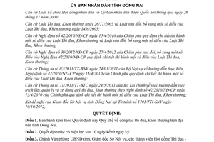 Quyết định số 03/2013/QĐ-UBND Quy chế công tác thi đua khen thưởng Đồng Nai