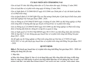 Quyết định 99/QĐ-UBND phê duyệt quy họach bảo vệ phát triển rừng Đồng Nai 2011 2020 2013