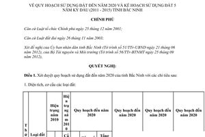Nghị quyết 07/NQ-CP năm 2013 quy hoạch sử dụng đất đến năm 2020 kế hoạch