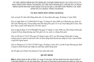 Quyết định 12/QĐ-UBND năm 2013 đính chính Quy chế quản lý hoạt động kinh doanh