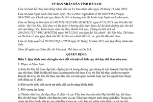 Quyết định 04/2013/QĐ-UBND mức chi ngân sách đối với lĩnh vực thể dục thể thao