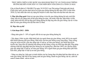 Kế hoạch 05/KH-UBND 2013 thực hiện Chiến lược bảo đảm trật tự an toàn giao thông đường bộ Cà Mau