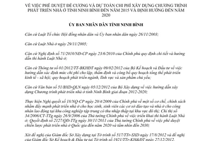 Quyết định 21/QĐ-UBND 2013 xây dựng chương trình phát triển nhà ở Ninh Bình 2015 2020