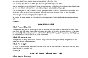 Thông tư 03/2013/TT-BNNPTNT quản lý thuốc bảo vệ thực vật