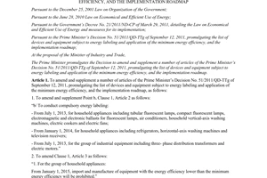 Decision No. 03/2013/QD-TTg amending and supplementing a number of articles