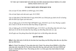 Quyết định 03/2013/QĐ-UBND chế độ chi tiêu đảm bảo hoạt động của Hội đồng