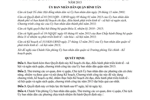 Quyết định 01/2013/QĐ-UBND Kế hoạch chỉ đạo điều hành phát triển kinh tế xã hội