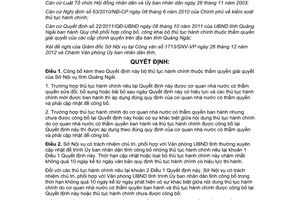 Quyết định 38/QĐ-UBND 2013 thủ tục hành chính thuộc thẩm quyền Sở Nội vụ Quảng Ngãi