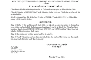 Quyết định 09/QĐ-UBND năm 2013 bãi bỏ thủ tục hành chính Sở Y tế  Sóc Trăng