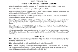Quyết định 04/2013/QĐ-UBND Quy trình thanh tra trách nhiệm thực hiện pháp luật