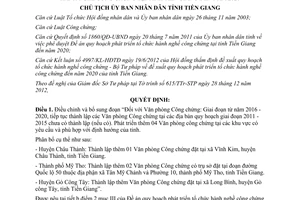 Quyết định 97/QĐ-UBND năm 2013 Đề án quy hoạch phát triển tổ chức hành nghề