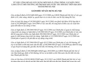 Quyết định 420/QĐ-SXD năm 2013 công bố giá xây dựng mới nhà ở công trình