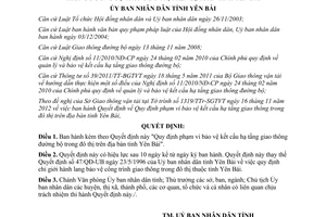 Quyết định 01/2013/QĐ-UBND Quy định phạm vi bảo vệ kết cấu hạ tầng giao thông