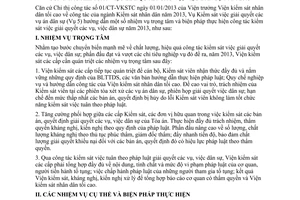 Hướng dẫn 06/HD-VKSTC-V5 công tác kiểm sát việc giải quyết các vụ việc dân sự