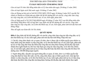 Quyết định 02/2013/QĐ-UBND chế độ bồi dưỡng công tác tiếp công dân tại Đồng Tháp