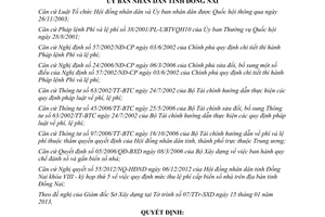 Quyết định số 07/2013/QĐ-UBND thu lệ phí cấp biển số nhà Đồng Nai