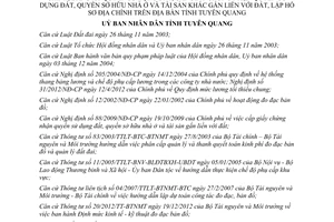 Quyết định 02/2013/QĐ-UBND đơn giá sản phẩm đo đạc thành lập bản đồ địa chính Tuyên Quang