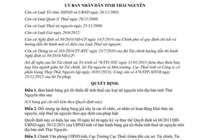 Quyết định 01/2013/QĐ-UBND bảng giá tối thiểu để tính thuế tài nguyên