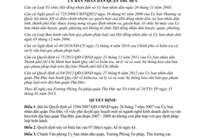 Quyết định 01/2013/QĐ-UBND bãi bỏ văn bản của quận Thủ Đức