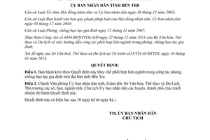 Quyết định 03/2013/QĐ-UBND phối hợp liên ngành trong phòng chống bạo lực