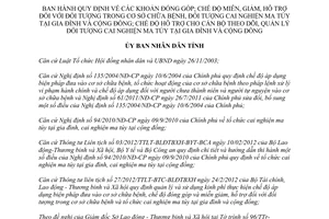 Quyết định 04/2013/QĐ-UBND khoản đóng góp chế độ miễn giảm hỗ trợ đối tượng