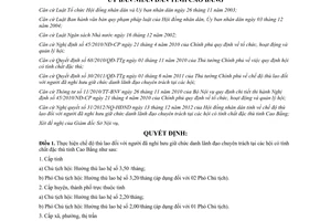 Quyết định 98/2013/QĐ-UBND chế độ thù lao người đã nghỉ hưu giữ chức danh