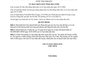 Quyết định 06/2013/QĐ-UBND bảng giá cây trái hoa màu để bồi thường thiệt hại