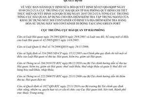 Quyết định 129/QĐ-HQHP năm 2013 sửa đổi Quyết định 825/QĐ-HQHP hướng dẫn