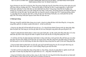 Thông báo 46/TB-VPCP kết luận của Phó Thủ tướng Chính phủ Nguyễn Xuân Phúc