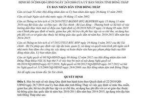 Quyết định 112/QĐ-UBND hủy bỏ một số nội dung Quyết định 22/2010/QĐ-UBND, 20/2012/QĐ-UBND và bãi bỏ 39/2008/QĐ-UBND