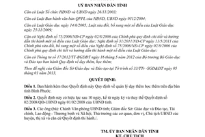 Quyết định 08/2013/QĐ-UBND Quy định quản lý dạy học thêm tỉnh Bình Phước