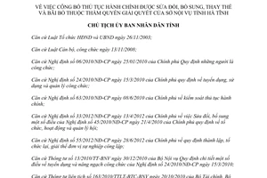 Quyết định 353/QĐ-UBND năm 2013 công bố thủ tục hành chính Sở Nội vụ