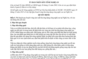 Quyết định 415/QĐ-UBND năm 2013 phê duyệt quy hoạch vùng sản xuất lúa ứng dụng