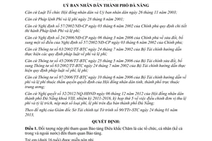 Quyết định 07/2013/QĐ-UBND năm 2013 mức thu quản lý sử dụng phí tham quan