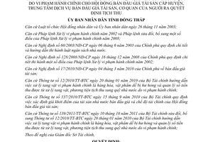 Quyết định 06/2013/QĐ-UBND chi phí khoán cho bán đấu giá tài sản tại Đồng Tháp