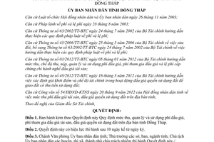 Quyết định 07/2013/QĐ-UBND mức thu quản lý và sử dụng phí đấu giá tại Đồng Tháp