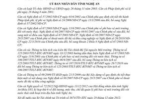 Quyết định 12/2013/QĐ-UBND đối tượng mức thu quản lý phí bảo vệ môi trường