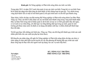 Công văn 298/TCTS-NTTS 2013 phổ biến nuôi tôm vùng dịch bệnh