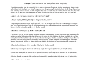 Công văn 71/VTLTNN-NVDP hướng dẫn phương hướng nhiệm vụ công tác văn thư lưu trữ